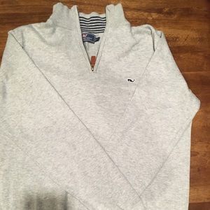 Vineyard Vines Grey 1/4 ZIP Up